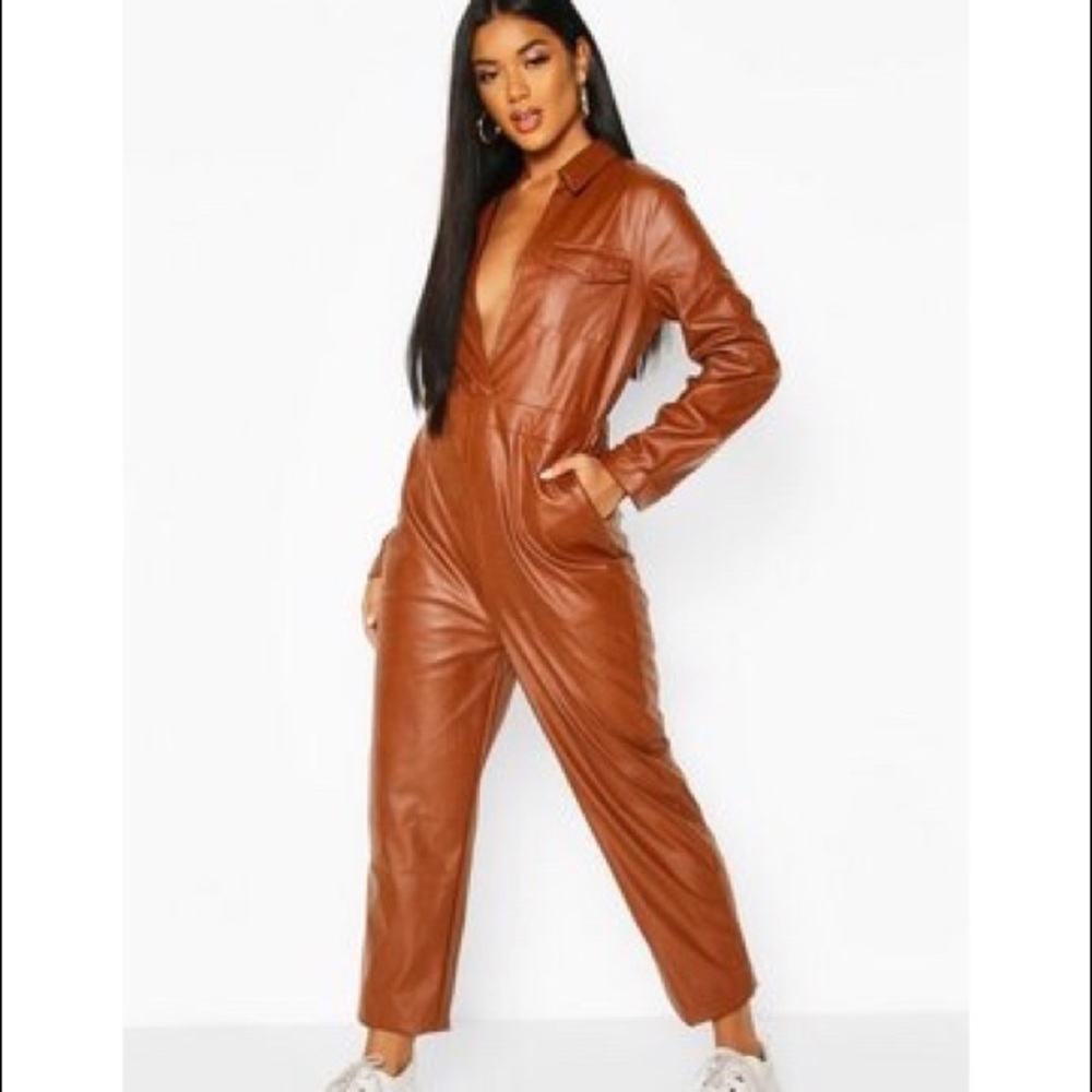 Leather jumpsuit